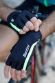 SANTINI rukavice s kratkim prstima - X IRONMAN VIS - crna/zelena