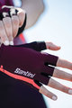 SANTINI rukavice s kratkim prstima - X IRONMAN DEA - bodro/ružičasta
