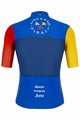 SANTINI dres kratkih rukava - NIBALI SQUALO - crvena/plava/žuta