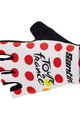 SANTINI rukavice s kratkim prstima - TOUR DE FRANCE 2024 - bijela/crvena