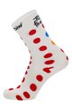 SANTINI čarape klasične - TOUR DE FRANCE 2023 - crvena/bijela