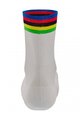 SANTINI čarape klasične - UCI RAINBOW - bijela/duga