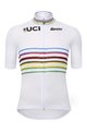 SANTINI dres kratkih rukava - UCI WORLD CHAMPION MASTER - duga/bijela