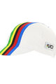 SANTINI kapa - UCI RAINBOW - duga/bijela