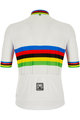 SANTINI dres kratkih rukava - UCI WORLD CHAMP ECO - duga/bijela