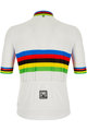 SANTINI dres kratkih rukava - UCI WORLD CHAMP ECO - duga/bijela