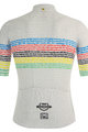 SANTINI dres kratkih rukava - UCI WORLD CHAMP 100 - bijela/duga