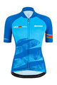 SANTINI dres kratkih rukava - UCI WORLD ECO LADY - svjetloplava