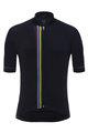 SANTINI dres kratkih rukava - UCI RAINBOW - crna
