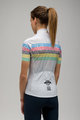 SANTINI dres kratkih rukava - UCI WORLD 100 LADY - bijela/duga