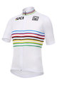 SANTINI dres kratkih rukava - UCI WORLD CHAMPION - bijela