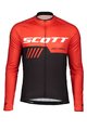 SCOTT dres dugih rukava ljetni - RC TEAM 10 SUMMER - crvena/crna