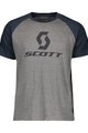 SCOTT majica kratkih rukava - 10 ICON RAGLAN - plava/siva