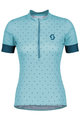 SCOTT dres kratkih rukava - ENDURANCE 20 LADY - svjetloplava