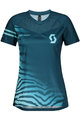 SCOTT dres kratkih rukava - TRAIL VERTIC LADY - plava