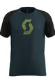 SCOTT majica kratkih rukava - 10 ICON RAGLAN - crna/plava