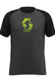 SCOTT majica kratkih rukava - 10 ICON RAGLAN - crna/siva