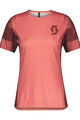 SCOTT dres kratkih rukava - TRAIL VERTIC LADY - crvena