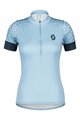 SCOTT dres kratkih rukava - ENDURANCE 20 SS LADY - svjetloplava/plava