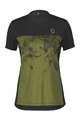 SCOTT dres kratkih rukava - TRAIL FLOW ZIP SS W - crna/zelena