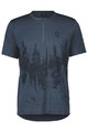 SCOTT dres kratkih rukava - TRAIL FLOW ZIP SS - plava