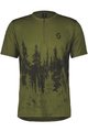 SCOTT dres kratkih rukava - TRAIL FLOW ZIP SS - zelena