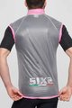 SIX2 prsluk - GHOST - ružičasta/transparentna