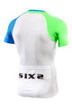 SIX2 dres kratkih rukava - BIKE3 ULTRALIGHT - zelena/plava/bijela