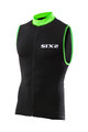 SIX2 dres bez rukava - BIKE2 STRIPES - crna/zelena