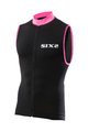SIX2 dres bez rukava - BIKE2 STRIPES - ružičasta/crna