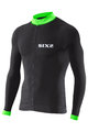 SIX2 dres dugih rukava ljetni - BIKE4 STRIPES - zelena/crna