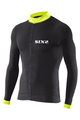 SIX2 dres dugih rukava ljetni - BIKE4 STRIPES - crna/žuta