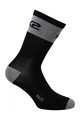 SIX2 čarape klasične - SHORT LOGO - siva/crna