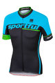 SPORTFUL dres kratkih rukava - SC TEAM - crna/svjetloplava