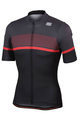 SPORTFUL dres kratkih rukava - FREQUENCE - crna/crvena/siva