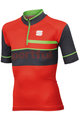 SPORTFUL dres kratkih rukava - SQUADRA CORSE KIDS - crvena/siva/zelena