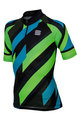 SPORTFUL dres kratkih rukava - VOLT KIDS - crna/zelena/plava