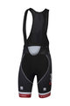 SPORTFUL kratke hlače s tregerima - TREK SEGAFREDO 2017 - crna/crvena