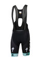 SPORTFUL kratke hlače s tregerima - BORA HANSGROHE 2019 - crna/zelena