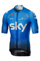 CASTELLI dres kratkih rukava - TEAM SKY 2019 - bijela/svjetloplava/crna