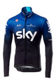 CASTELLI dres dugih rukava zimski - TEAM SKY 2019 WINTER - plava/crna/bijela