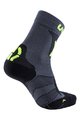 UYN čarape klasične - MOUNTAIN MTB - crna/siva/žuta