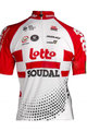 dres kratkih rukava - LOTTO SOUDAL 19 KIDS - bijela/crvena