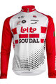 dres dugih rukava ljetni - LOTTO SOUDAL 19 SMR - bijela/crvena