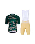 HOLOKOLO kratki dres i kratke hlače - CAMOTRAIL - bež/zelena