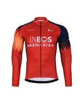 BONAVELO zimski dres i hlače - INEOS 2024 WINTER - plava/crna/crvena