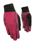 ALÉ rukavice s dugim prstima - SPIRAL DESIGN - ružičasta/crna