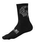 ALÉ čarape klasične - SKULL - crna