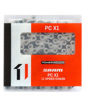 SRAM lanac - PC X1 SOLIDPIN - srebrna