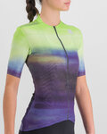 SPORTFUL dres kratkih rukava - FLOW SUPERGIARA - svjetlozelena/ljubičasta